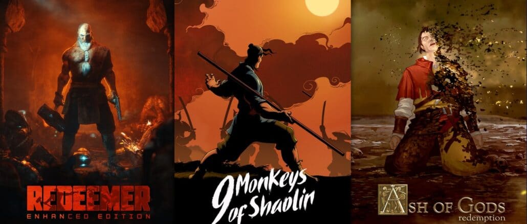 9 Monkeys of Shaolin + Ash of Gods + Redeemer: Bundle