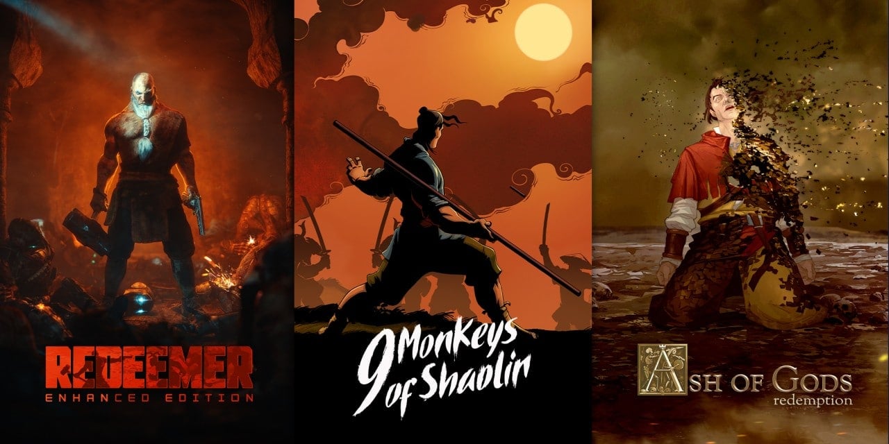9 Monkeys of Shaolin + Ash of Gods + Redeemer: Bundle