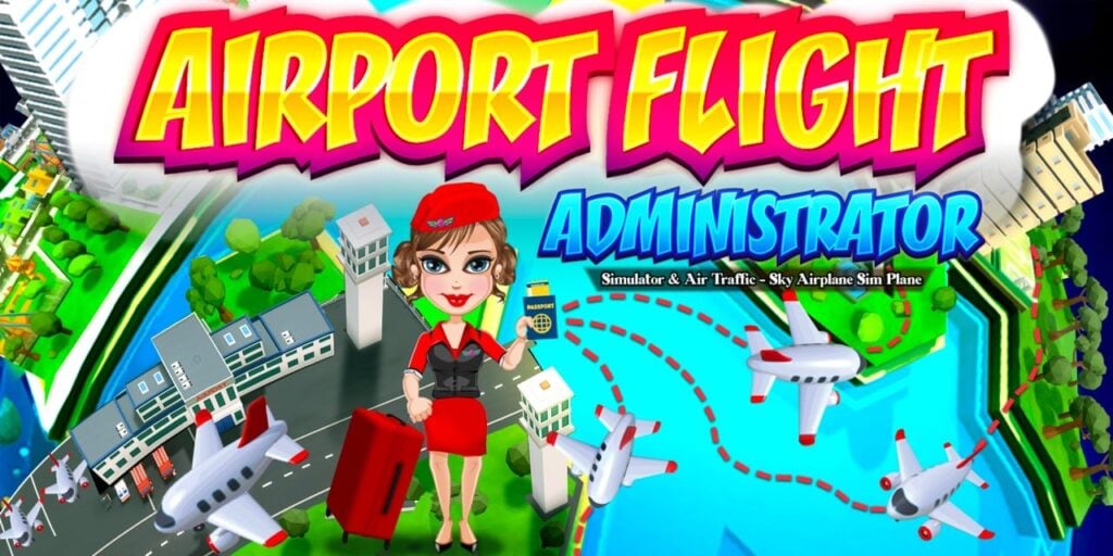 Airport Flight Administrator Simulator & Air Traffic-Sky Airplane Sim Plane Games