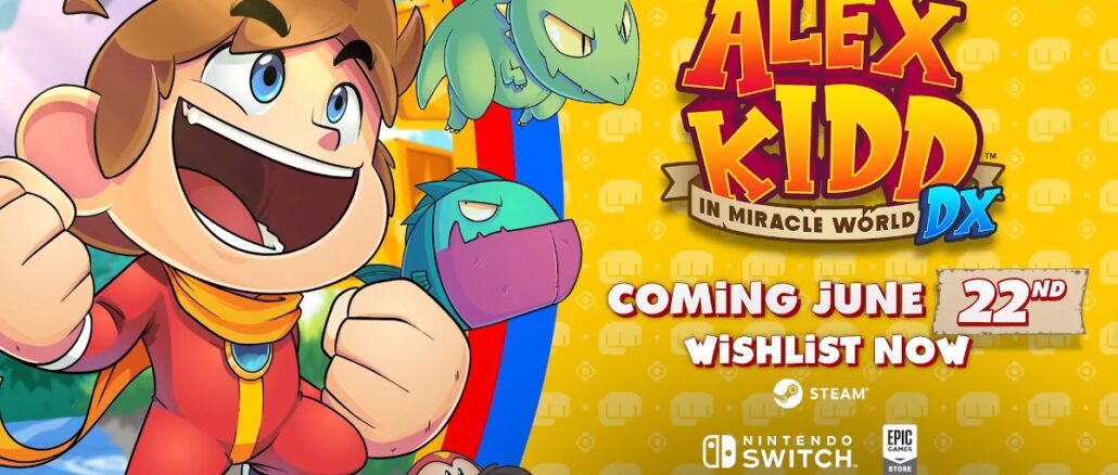 Alex Kidd in Miracle World DX lanceert 22 juni, Greetings From Miracle World Trailer