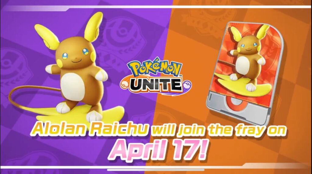 Alolan Raichu staat centraal in Pokémon Unite Alolan Raichu staat centraal in Pokémon Unite