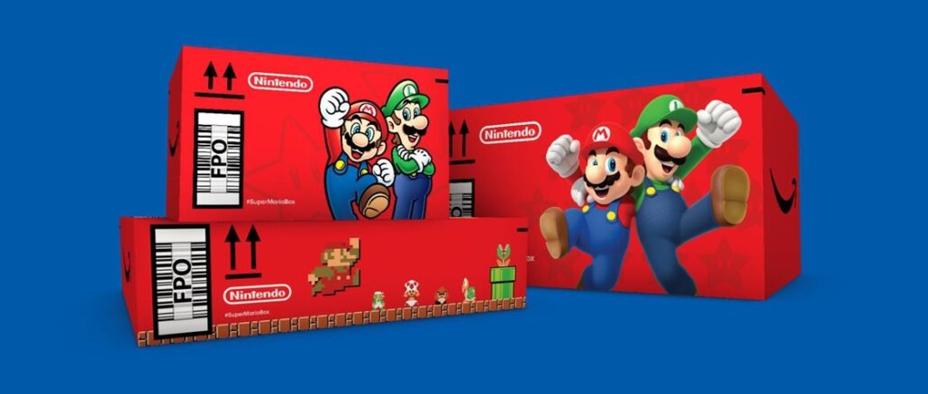Amazon and Nintendo – Randomly shipping products in Mario-themed boxes (North America)