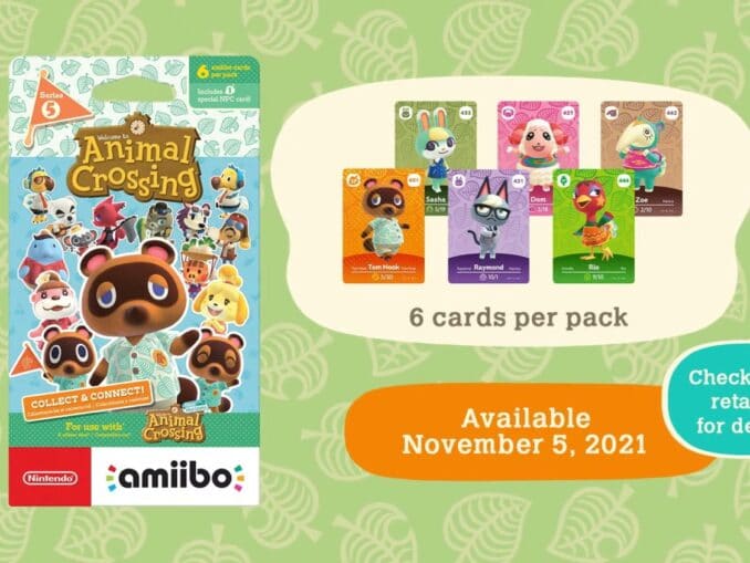 Nieuws - Animal Crossing – Amiibo Cards Series 5 komt ook 5 november 2021 