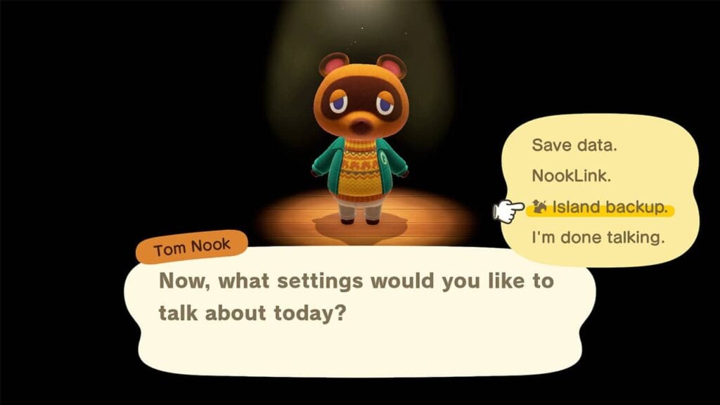 Animal Crossing: New Horizons – Save Data Backup Feature in detail