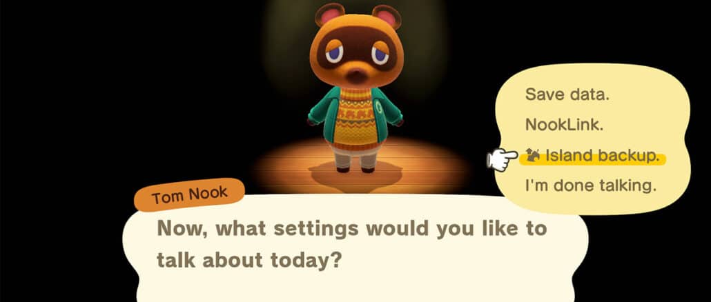 Animal Crossing: New Horizons – Save Data Backup Feature in detail