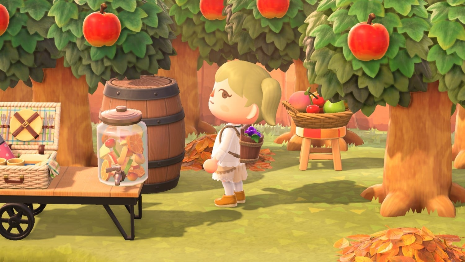 Animal Crossing: New Horizons – Seasonal Item – Grape-Harvest Basket