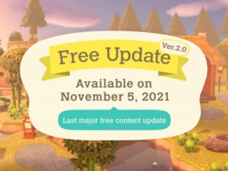 Animal Crossing: New Horizons – Gratis versie 2.0 update – 5 november 2021