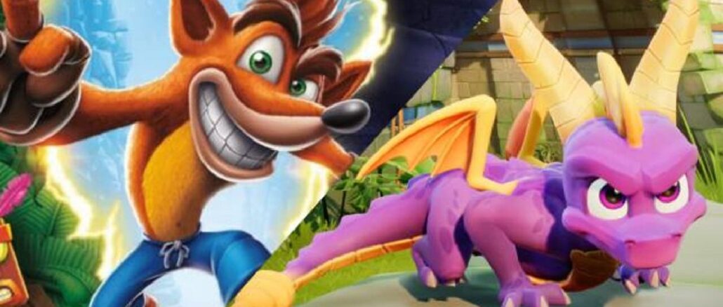 Apple heeft rechten verworven op animatieserie Spyro en Crash Bandicoot?