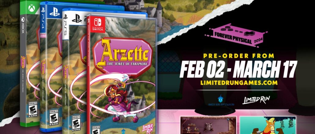 Arzette: The Jewel of Faramore – Fysieke edities van Limited Run Games