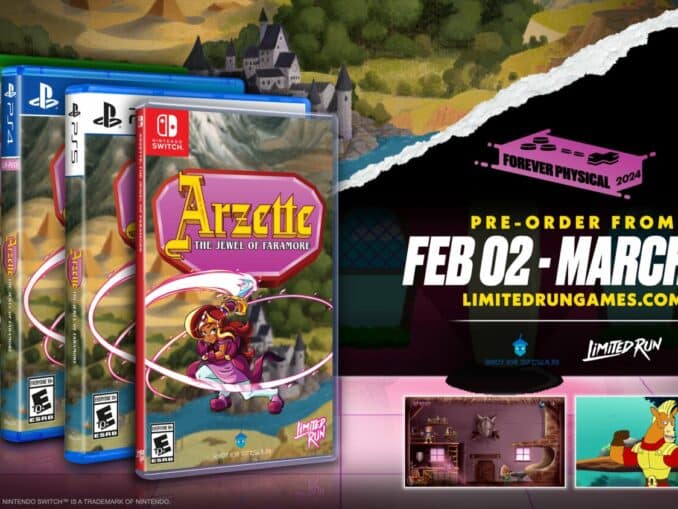 News - Arzette: The Jewel of Faramore – Limited Run Games’ Physical Editions 