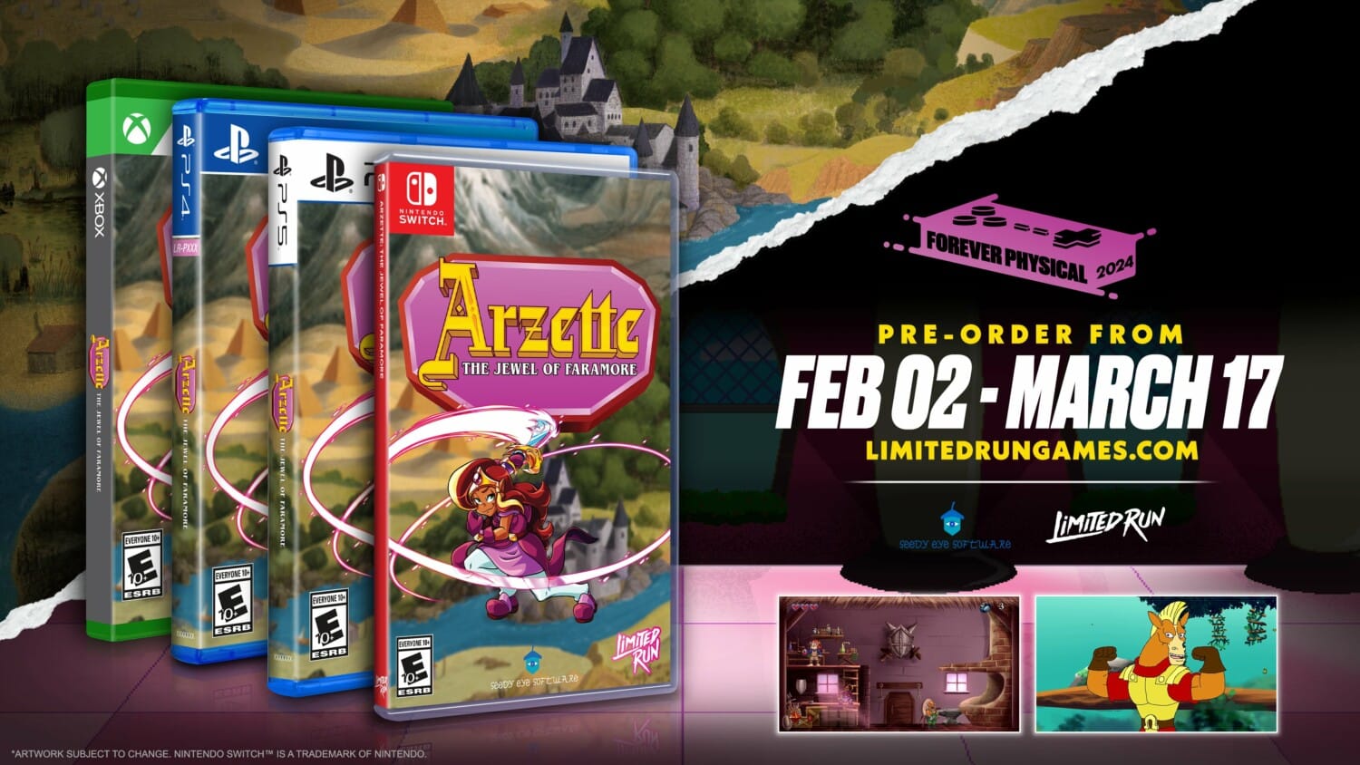 Arzette: The Jewel of Faramore – Limited Run Games’ Physical Editions