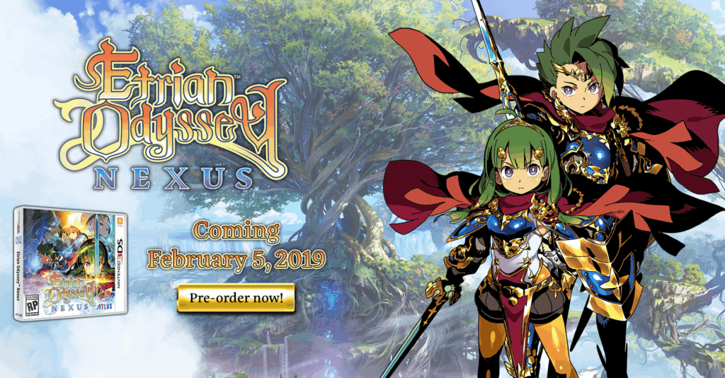 Atlus komt met Engelse trailer Etrian Odyssey Nexus