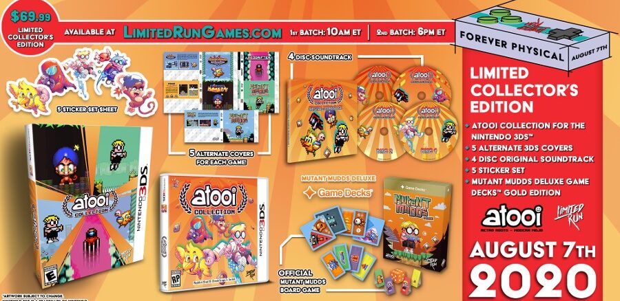 Atooi Collection 3DS Physical Release Pre-Orders August 7, Collector’s Edition Announced