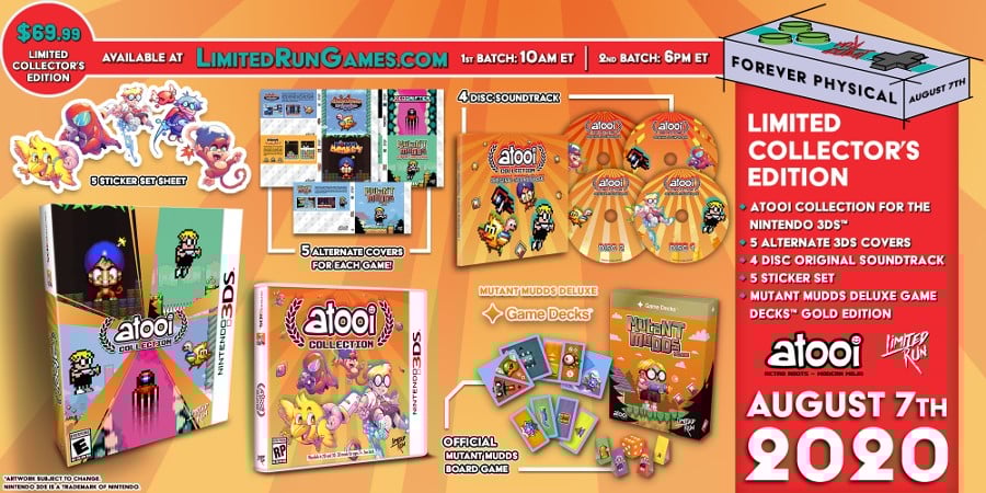Atooi Collection 3DS Physical Release Pre-Orders August 7, Collector’s Edition Announced