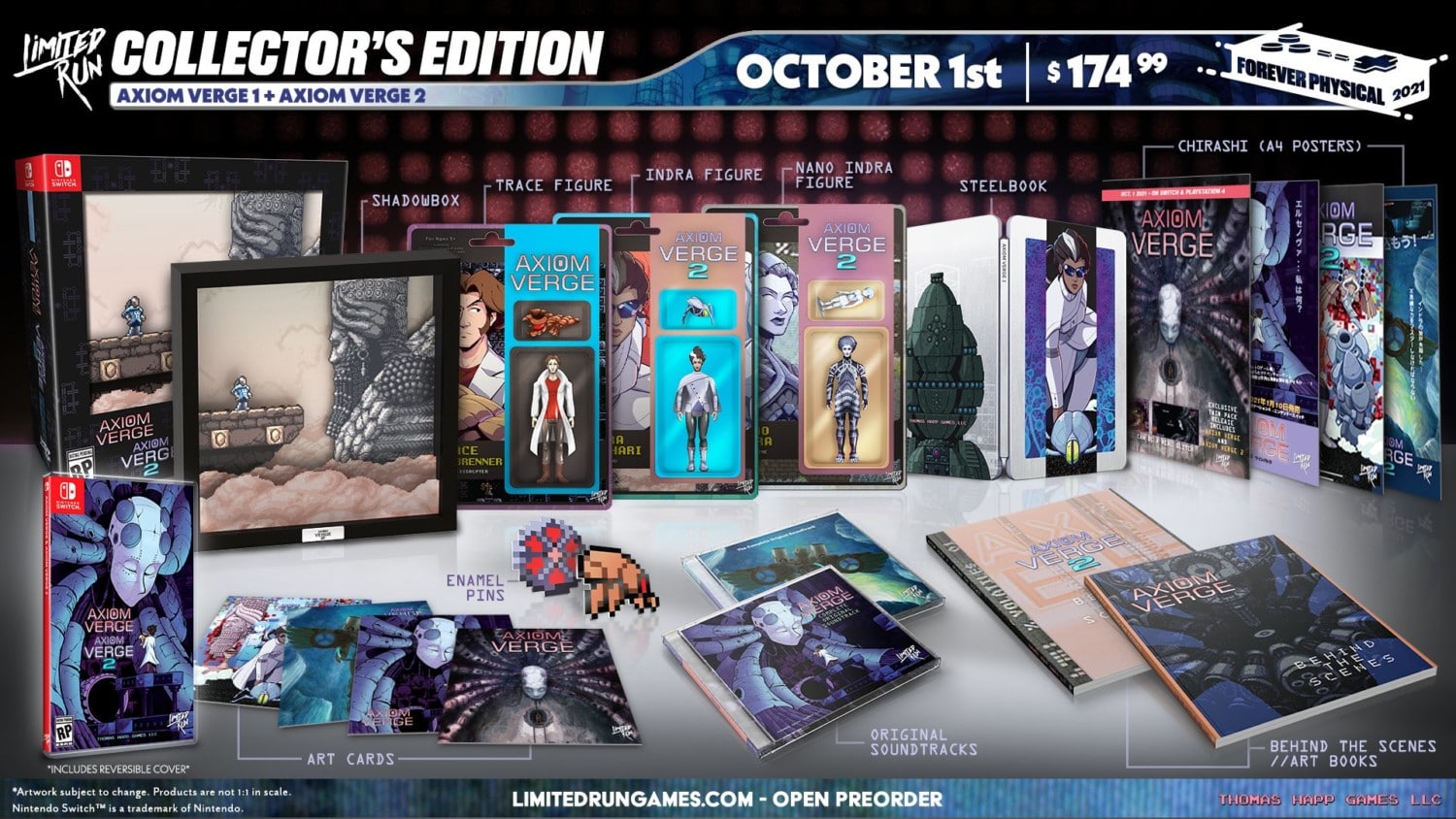 Axiom Verge 1 + 2 Collector’s Editions onthuld, Pre-Orders 1 oktober