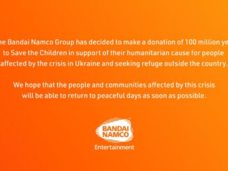 Bandai Namco – 100 Million Yen to support Humanitarian Efforts in Ukraine