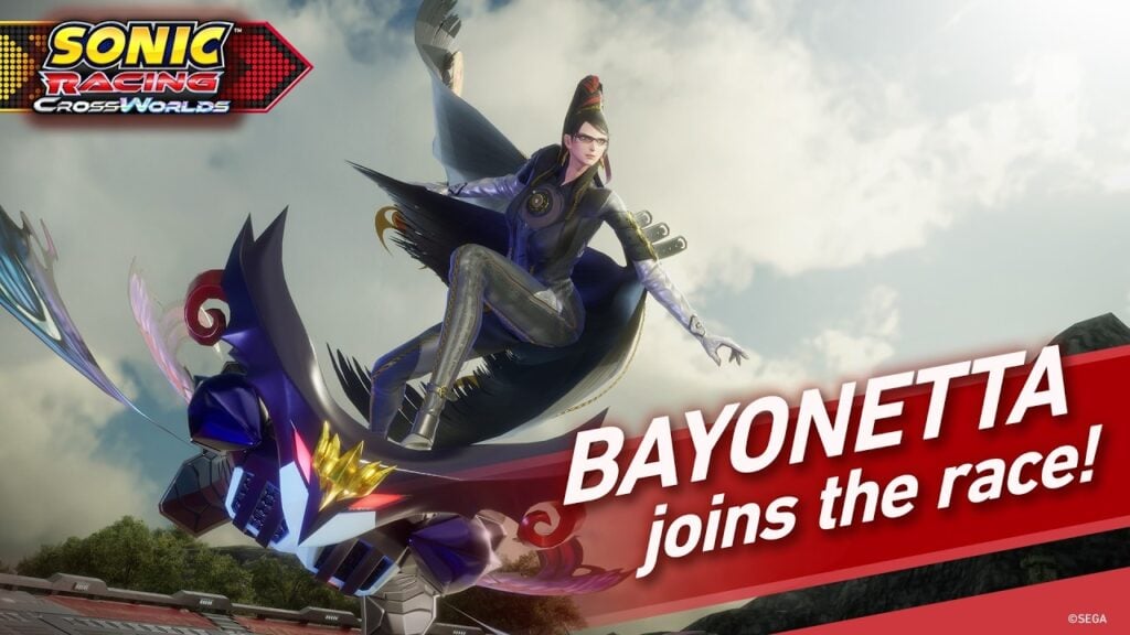 Bayonetta Joins Sonic Racing: CrossWorlds as First Free Year Two Racer