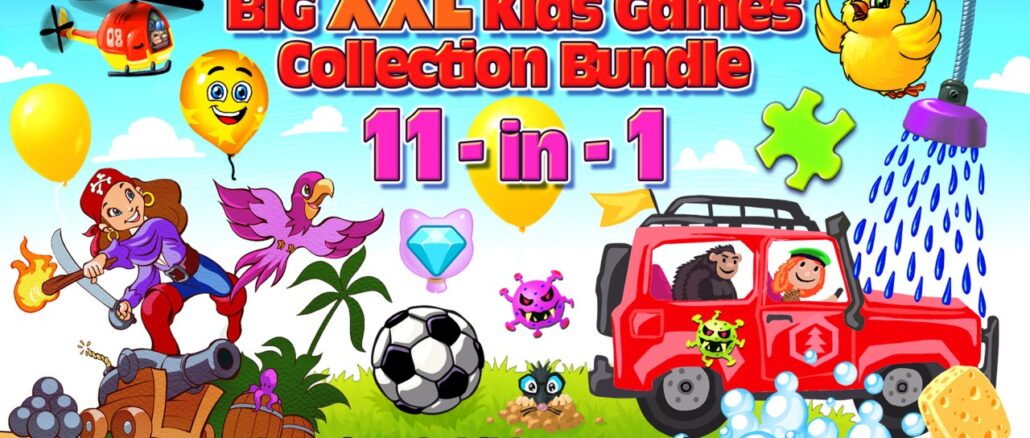 Big XXL Kids Games Collection Bundle 11-in-1 Educational Children Learning Fun
