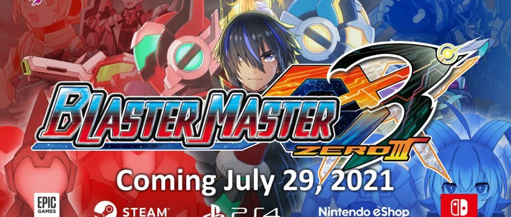 Blaster Master Zero 3 – Nieuwe details opening en hoofdpersonages