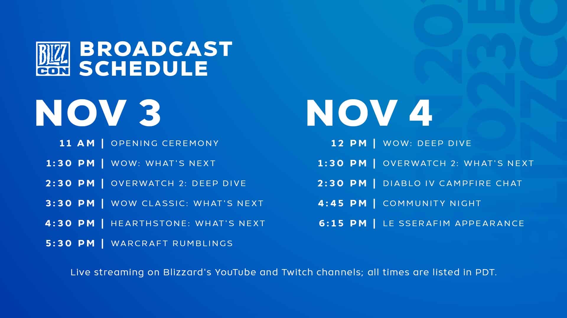 BlizzCon 2023: Activision-Blizzard Gaming-wonderen