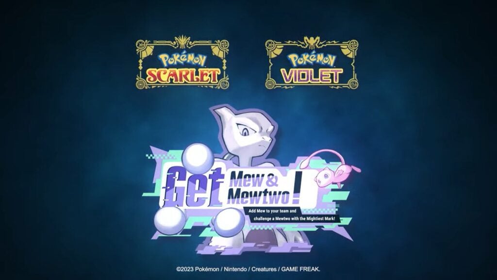 Vang dapper Mew & Mewtwo: Pokémon Scarlet/Violet Tera Raid-evenement