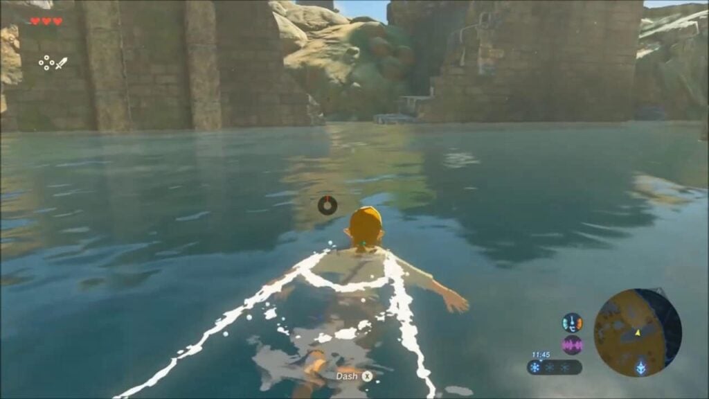 Breath of the Wild glitch – Beautiful view of lively setting underwater