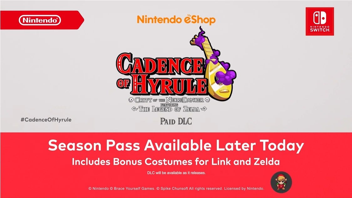 Cadence Of Hyrule Paid DLC Season Pass Announced, First Pack Launched
