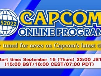 Capcom – Online Progam for September 15th 2022