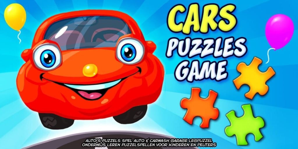 Cars Puzzles Game – Funny Car & Trucks Preschool Jigsaw Education Learning Puzzle Games for Babies, Kids & Toddlers