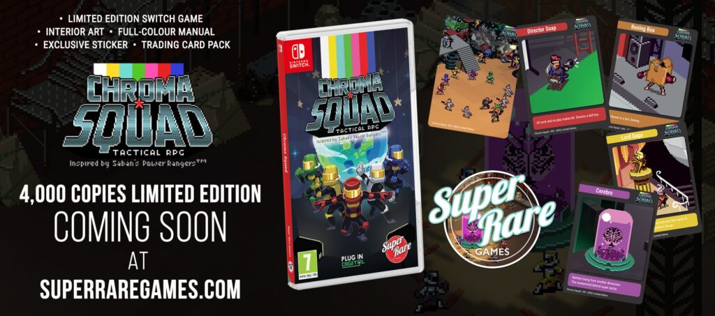 Chroma Squad! A Power Rangers-inspired tactical RPG gets a rare physical release next week