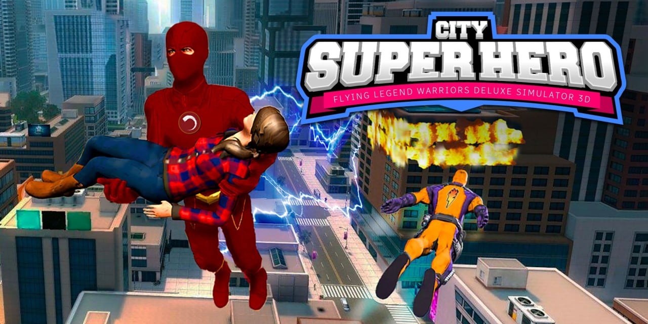 City Super Hero 3D – Flying Legend Warriors Deluxe Simulator