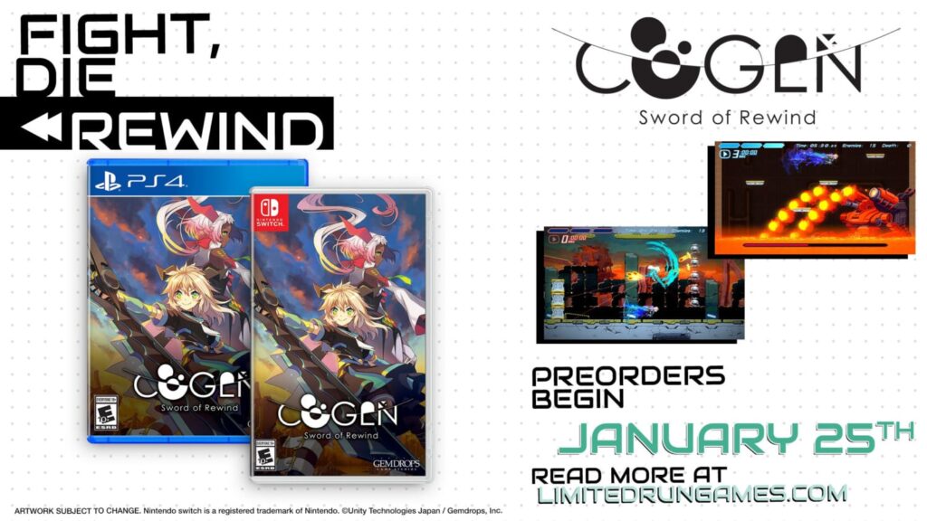 COGEN: Sword Of Rewind – Western Physical Editions – Pre-orders started January 25