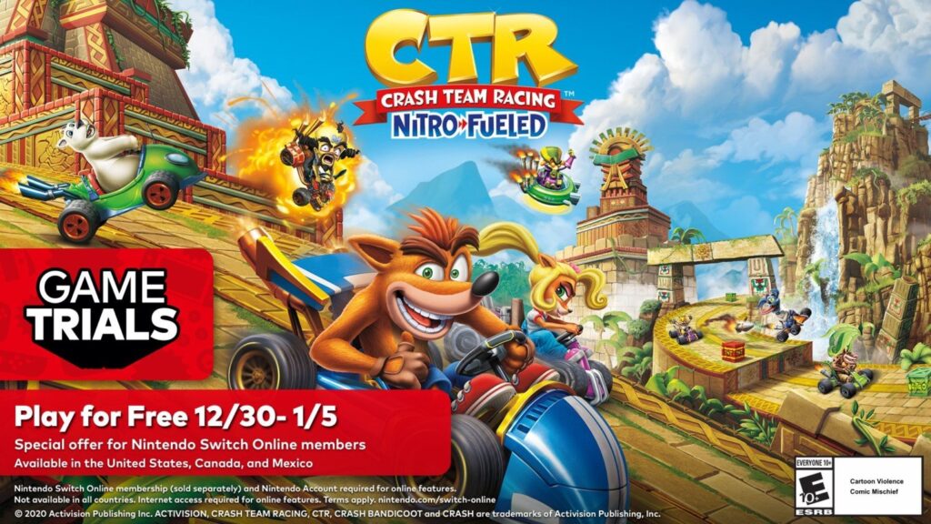 Crash Team Racing Nitro-Fueled – Game Trial – Nintendo Switch Online leden