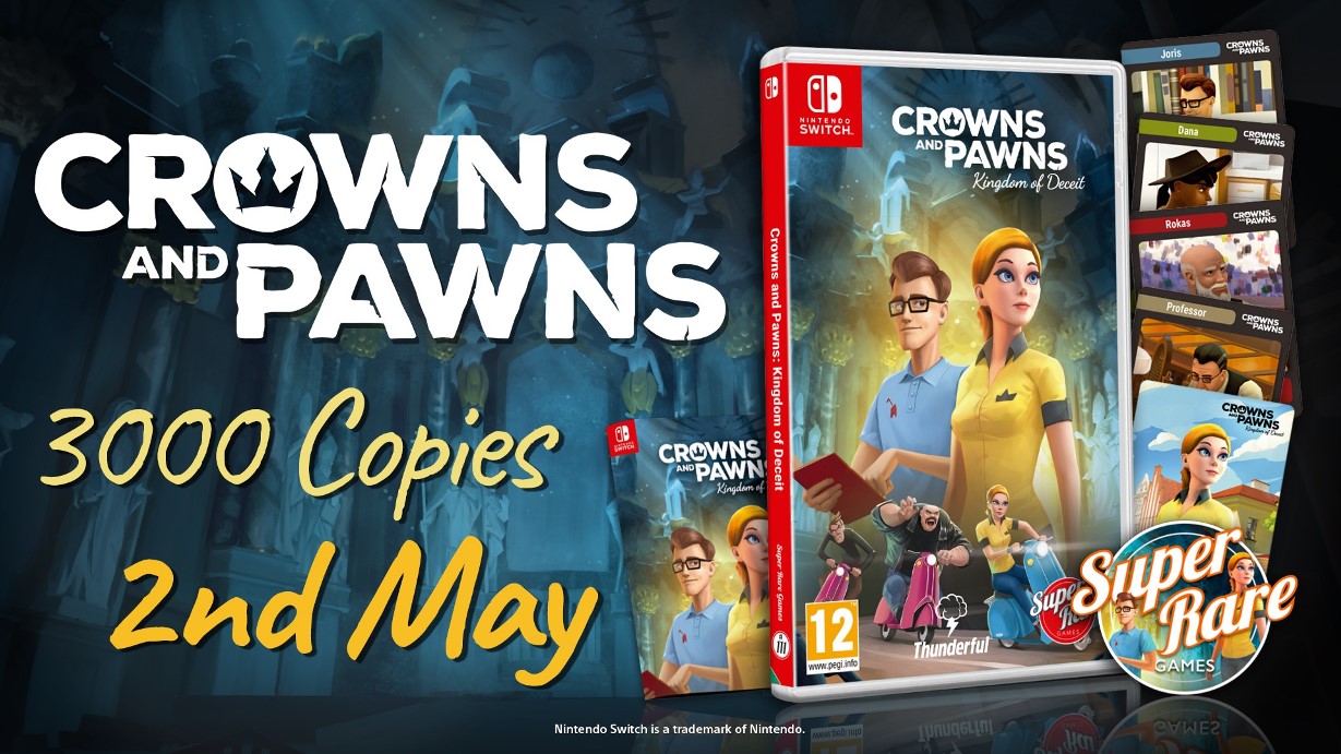 Crowns and Pawns: Kingdom of Deceit – Super Rare Games’ Exclusieve Switch-release