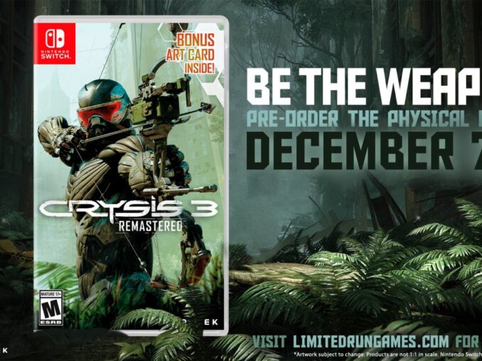 Nieuws - Crysis 3 Remastered – Fysieke edities aangekondigd, pre-orders vanaf 7 december 