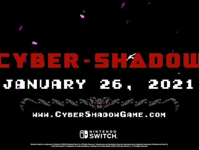 Nieuws - Cyber Shadow komt 26 Januari 2021 