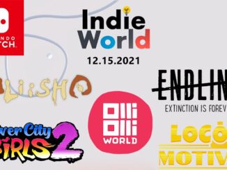December 2021 Indie World Showcase infographic