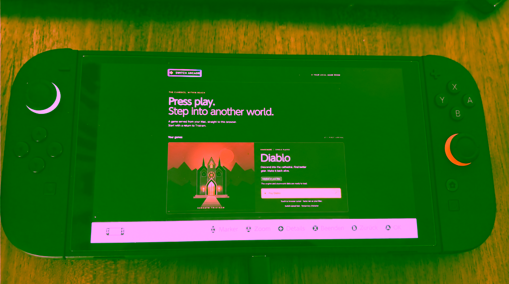 Diablo runs in Switch 2’s hidden Wi-Fi login browser — how it works and what it means