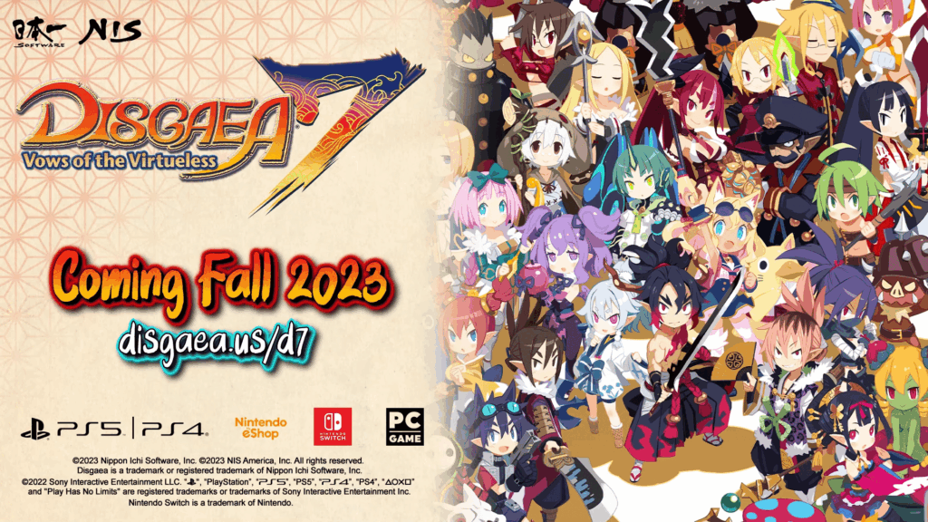 Disgaea 7: Vows of the Virtueless coming Fall 2023