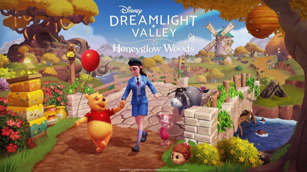Disney Dreamlight Valley onthult Honeyglow Woods met Winnie de Poeh, Knorretje en Iejoor