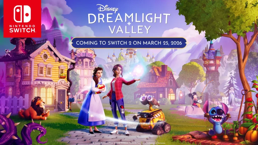 Disney Dreamlight Valley’s free Switch 2 upgrade arrives March 25, 2026, smoother performance and item limit