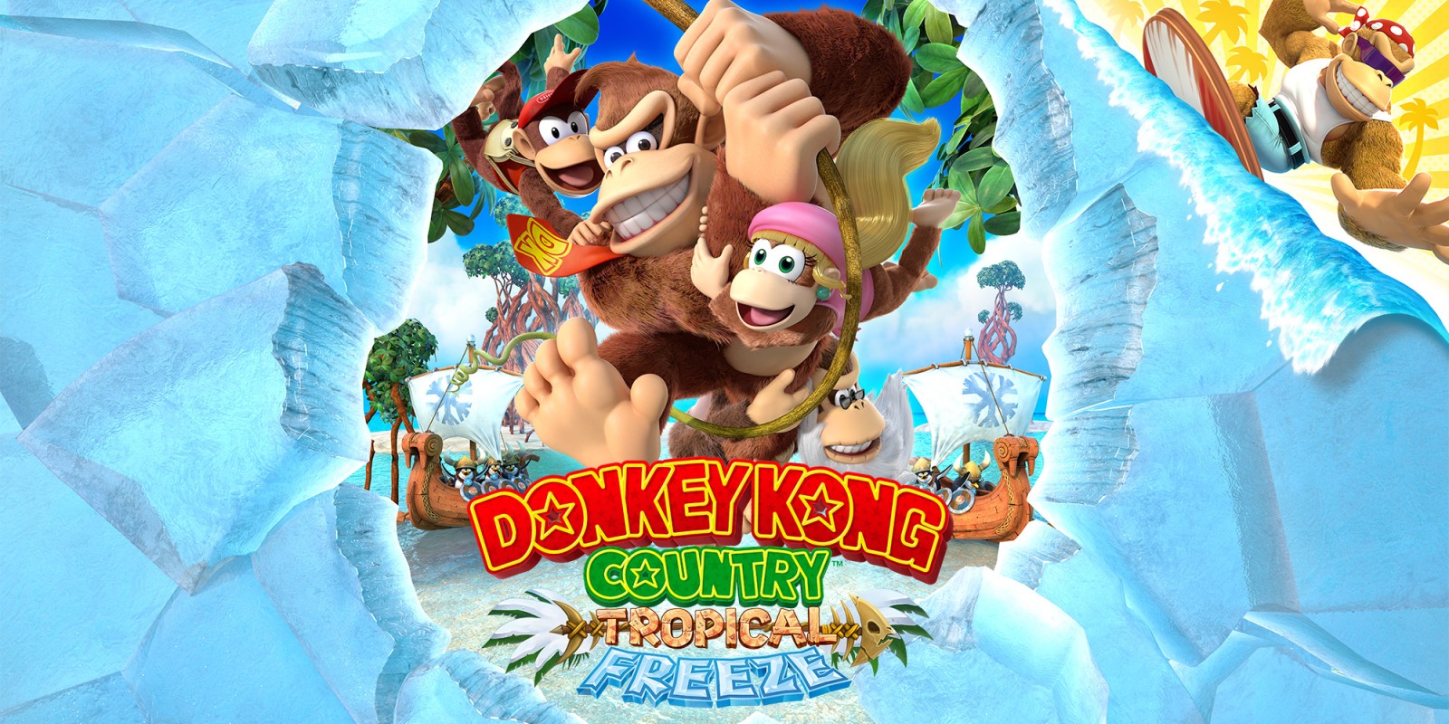 Donkey Kong Country: Tropical Freeze omkeerbare cover
