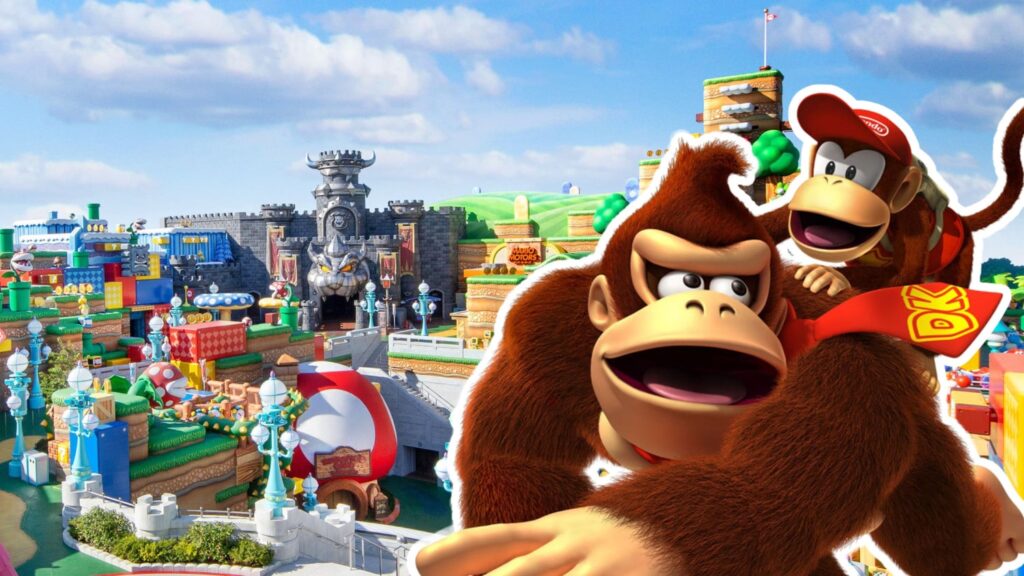 Donkey Kong Expansion concept art voor Super Nintendo World