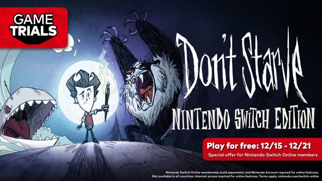 Don’t Starve: Nintendo Switch Edition Free Game Trials Offer announced
