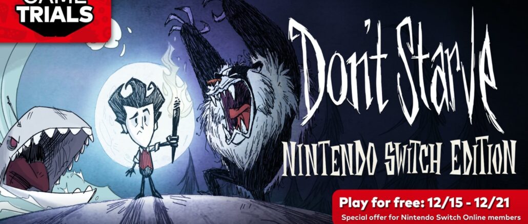 Don’t Starve: Nintendo Switch Edition gratis Game Trials aanbieding aangekondigd