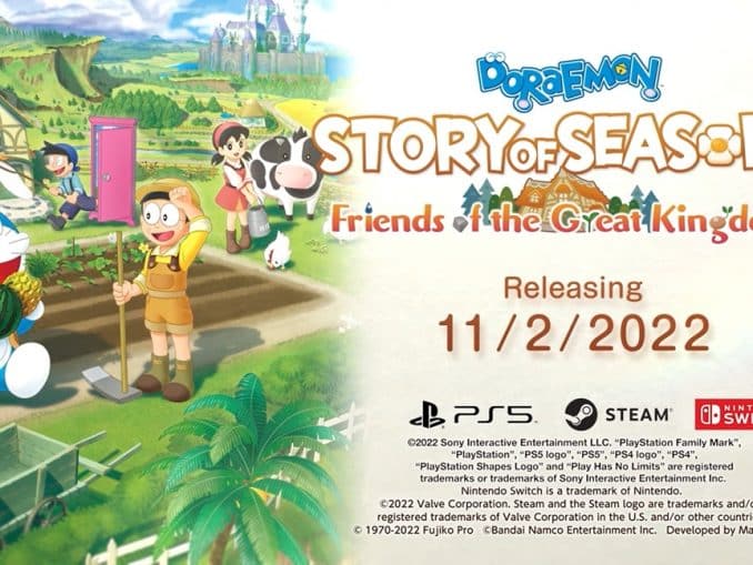 News - Doraemon Story of Seasons: Friends of the Great Kingdom – November worldwide release 