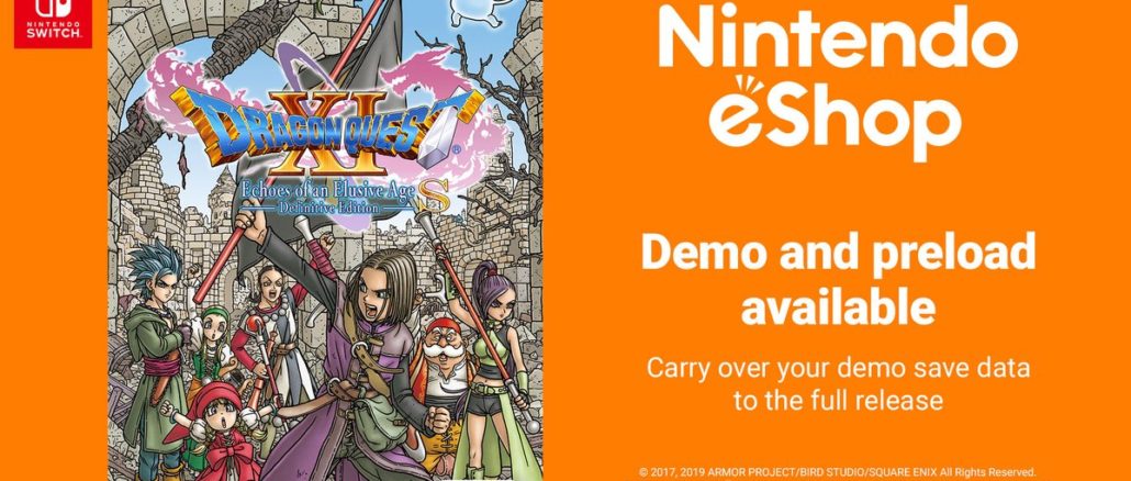 Dragon Quest XI S: Echoes of an Elusive Age – Demo Available