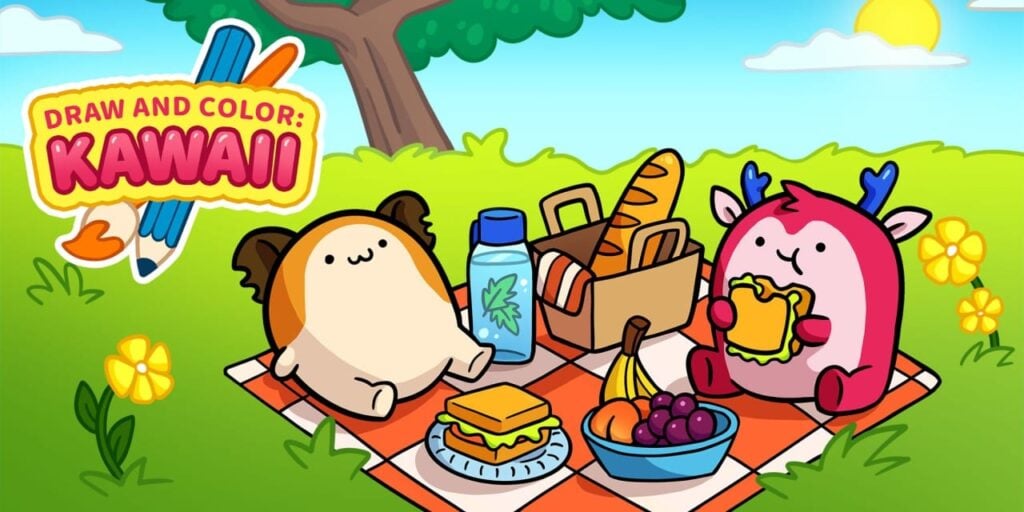 DRAW AND COLOR: KAWAII