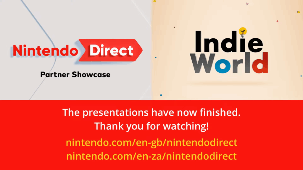 Dubbele Indie World Showcase en Nintendo Partner Direct