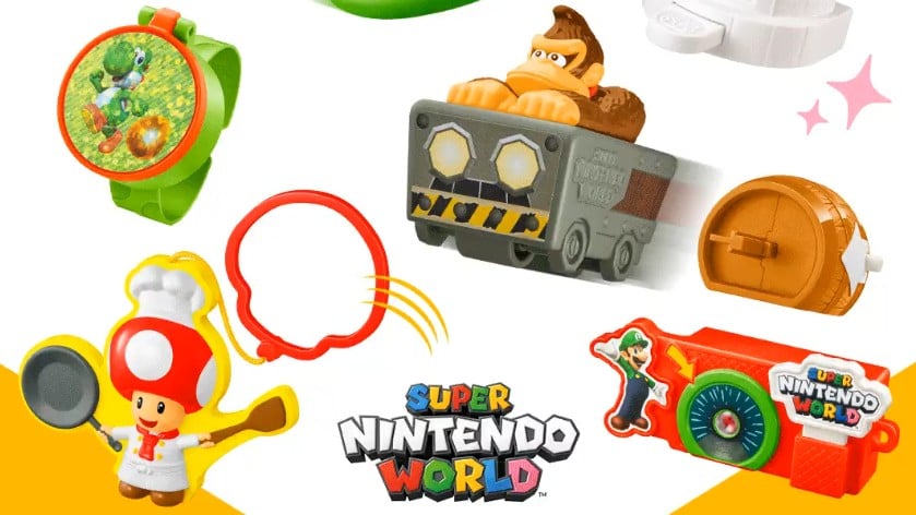 Spannend nieuw Happy Meal speelgoed bij McDonald’s Japan met personages uit Mario en Universal Studios